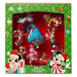 NEW Disney Parks Classics Collection Sketchbook Christmas Ornament Set (8)